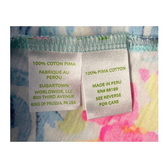 Womens XXS Lilly Pulitzer Melle Trapeze Tank Dress Blue Floral Print - Picture 3 of 5